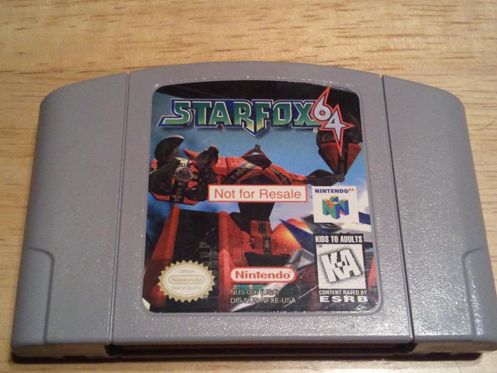 Star Fox Not for Resale N64