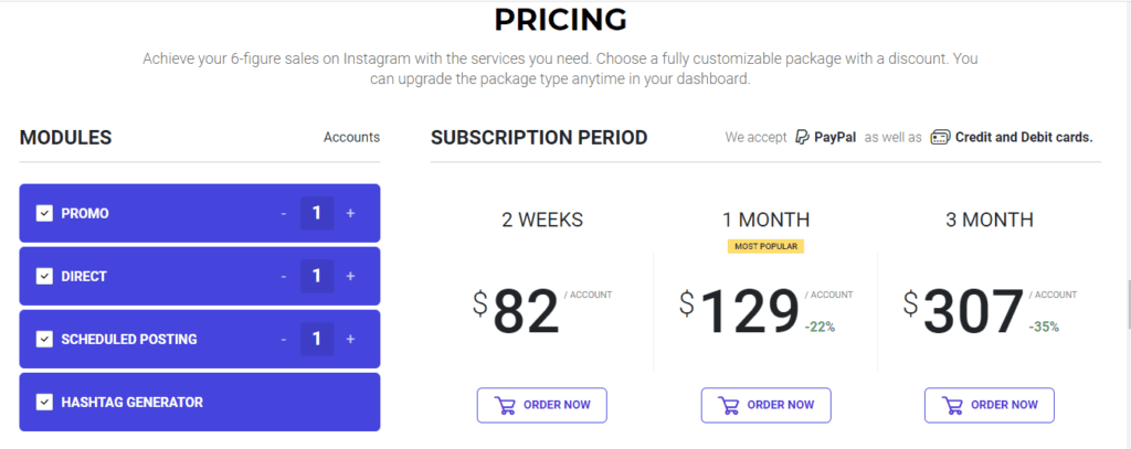 Ingramer pricing