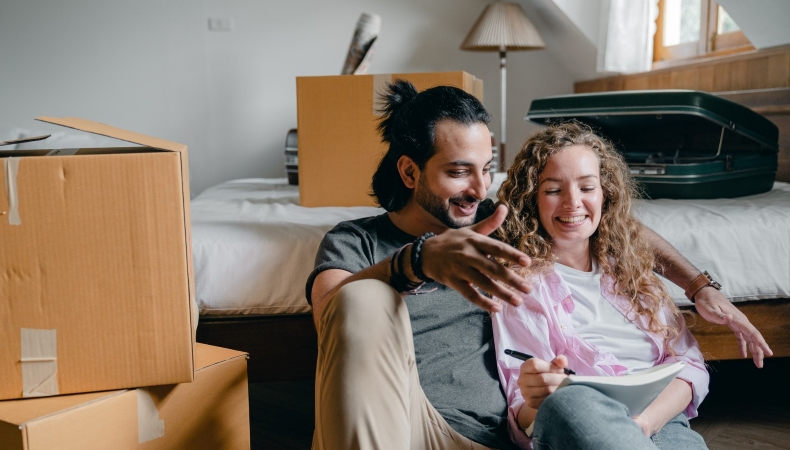 couple planning their move