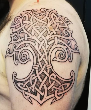 Celtic Knot Tree Yggdrasil Tattoo