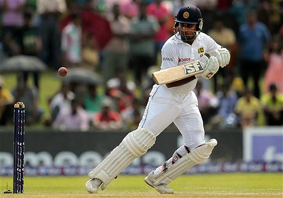 Jayawardene batting in test debut
