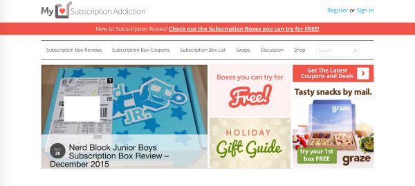 Le marketing PPC avec MySubscriptionAddiction est un moyen unique de mettre en valeur les produits
