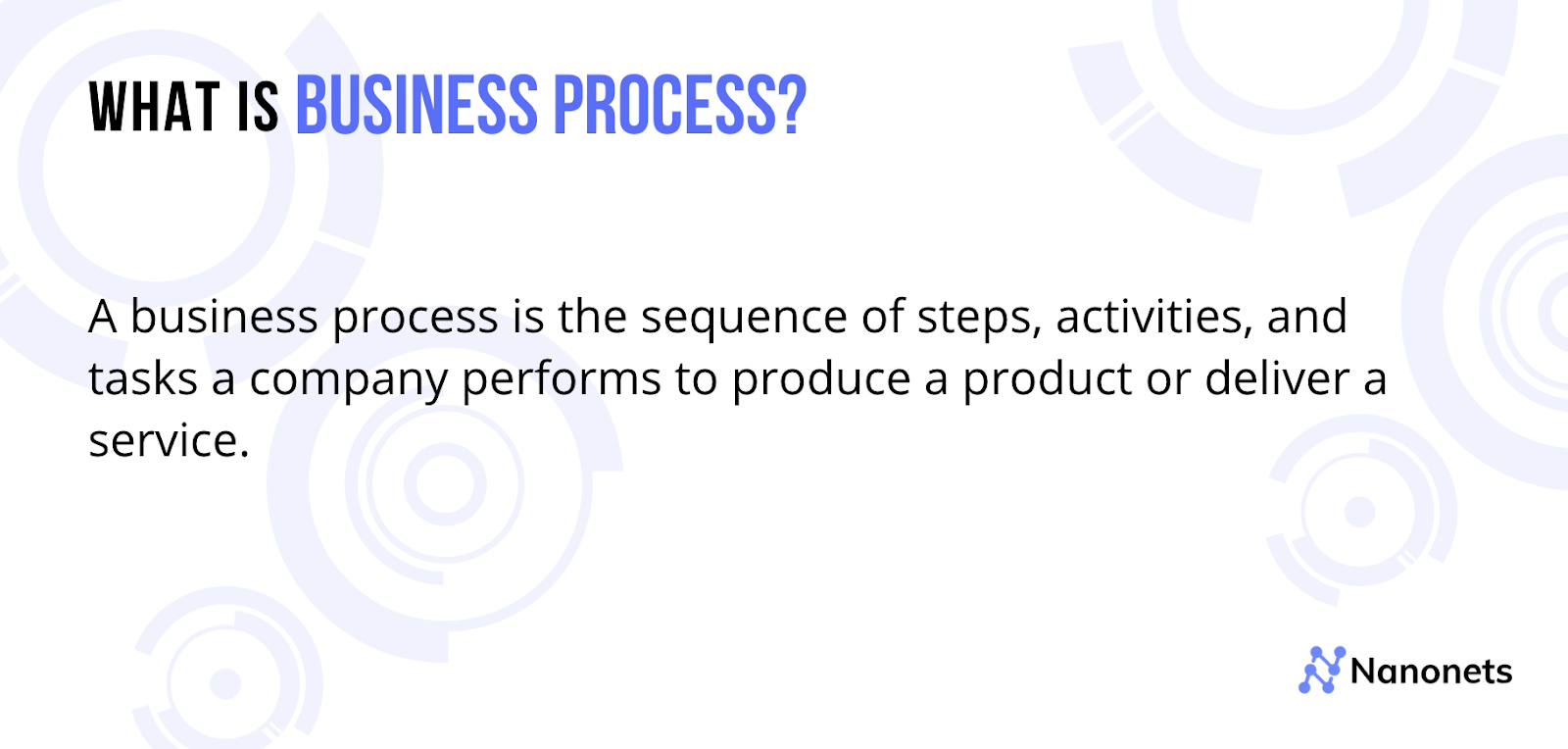 What is a business process?