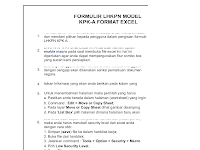 Formulir Lhkpn Model Kpk A Excel