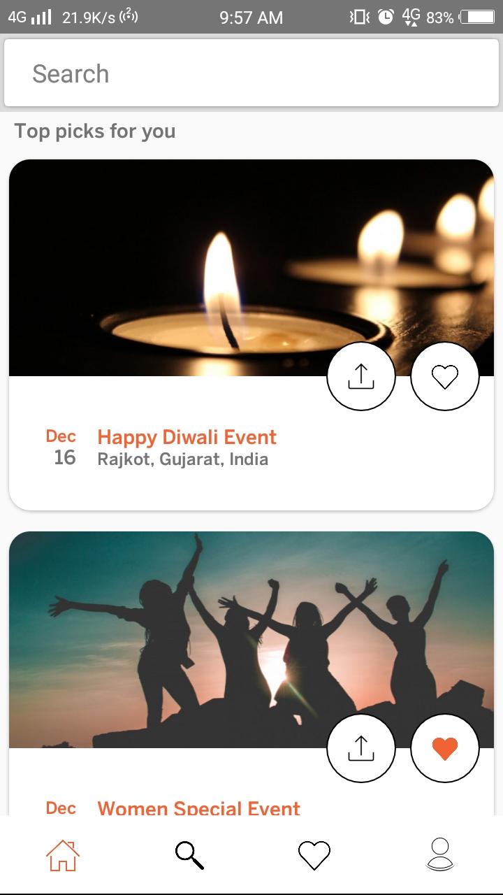 EventZ event list