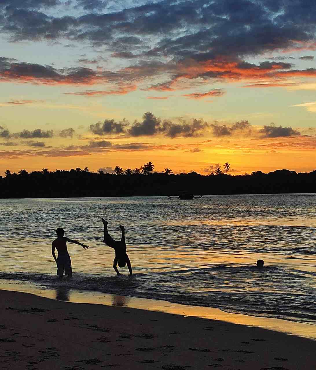 pôr do sol em Boipeba