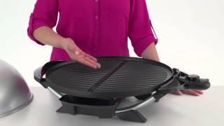 Indoor|Outdoor 15+ Serving Domed Electric Grill - Silver | George Foreman