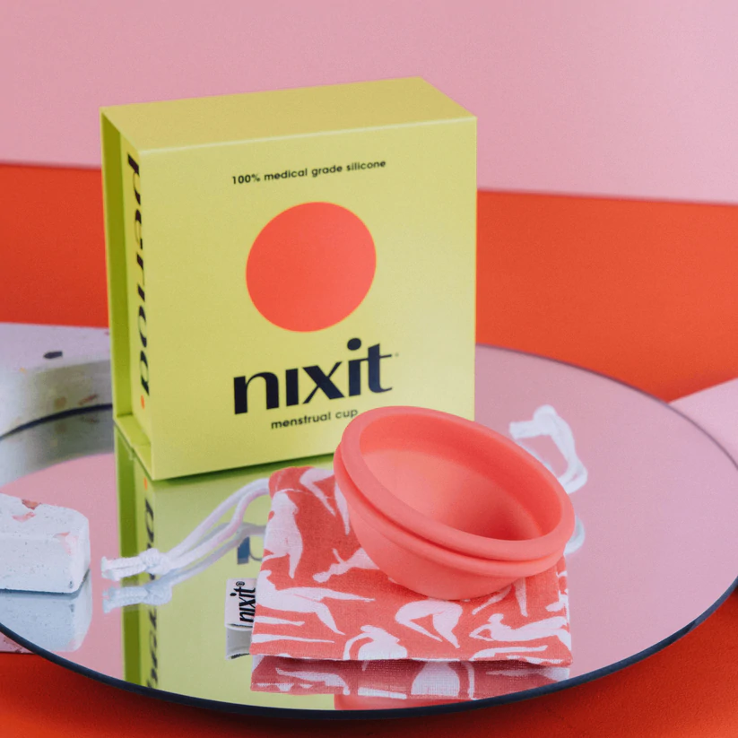 nixit box, cup and carrying bag