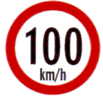 Max speed limit
100km/h Regulatory Traffic Sign