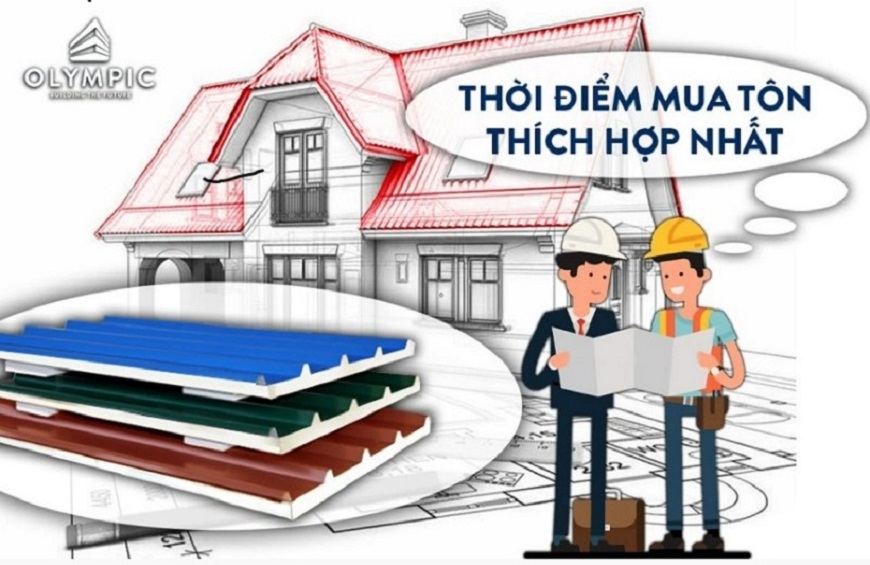 Chọn lựa được thời gian mua nguyên vật liệu phù hợp sẽ giúp tiết kiệm kinh phí và rút ngắn thời gian thi công