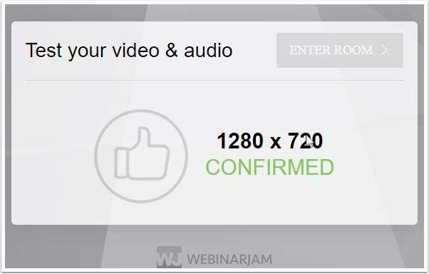 Tester le webinaire de confirmation vidéo