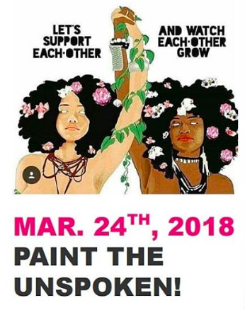 Flyer from past Paint the Unspoken event