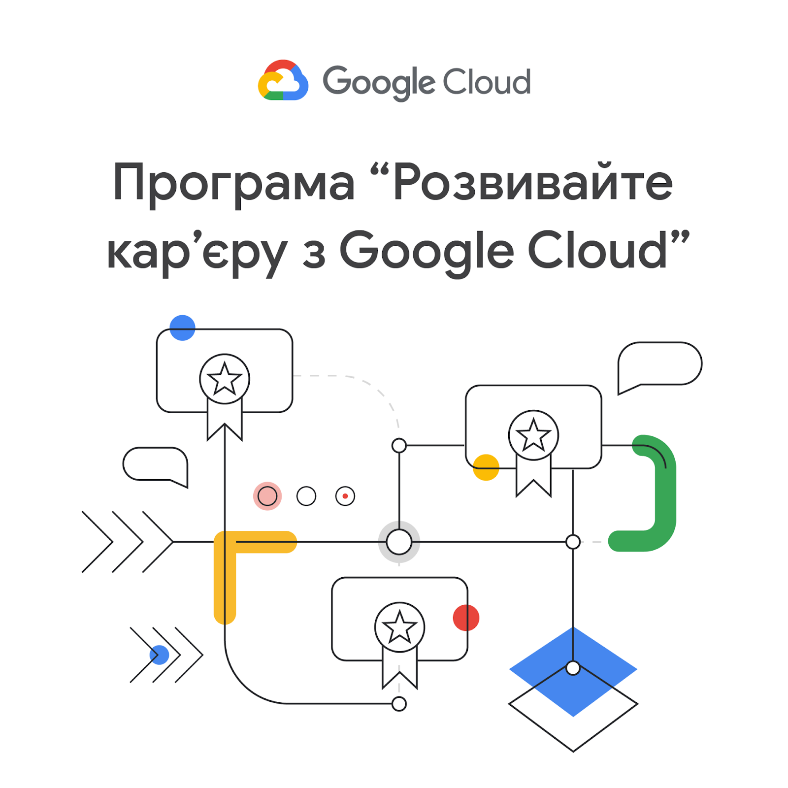 Google планує за рік навчити роботі з хмарними технологіями до 10000 українців
