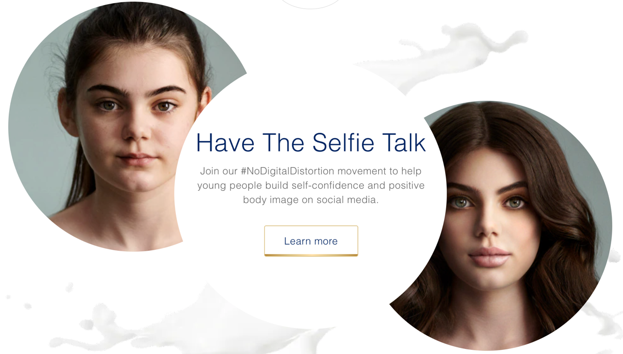 Dove’s #NoDigitalDistortion campaign