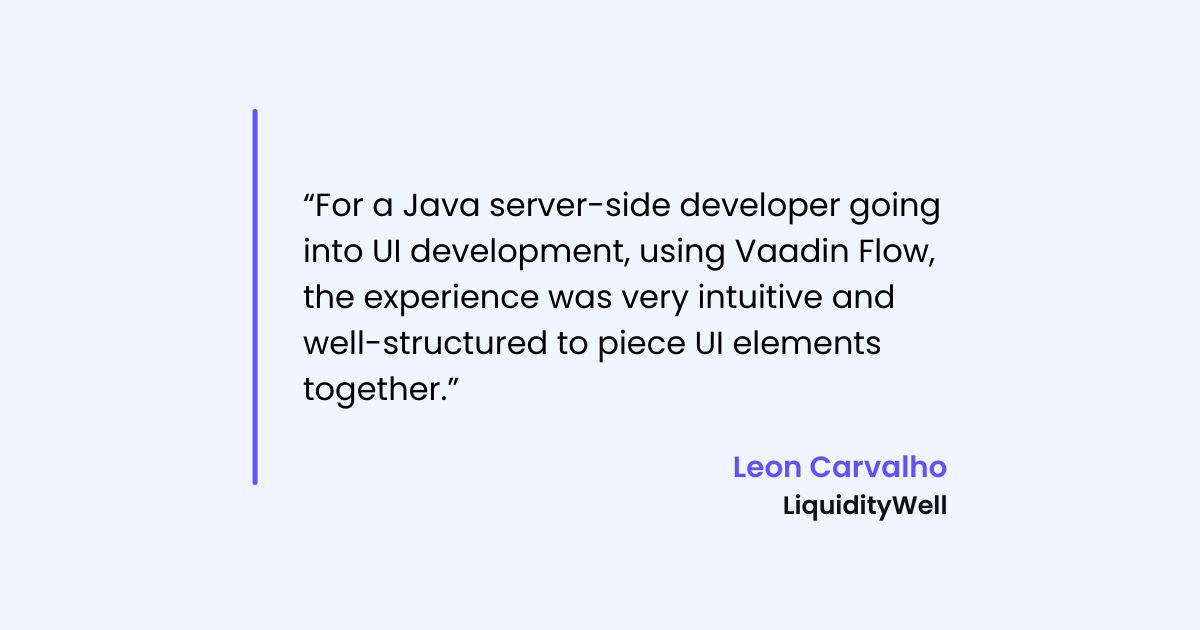 Quote from developer at LiquidityWell