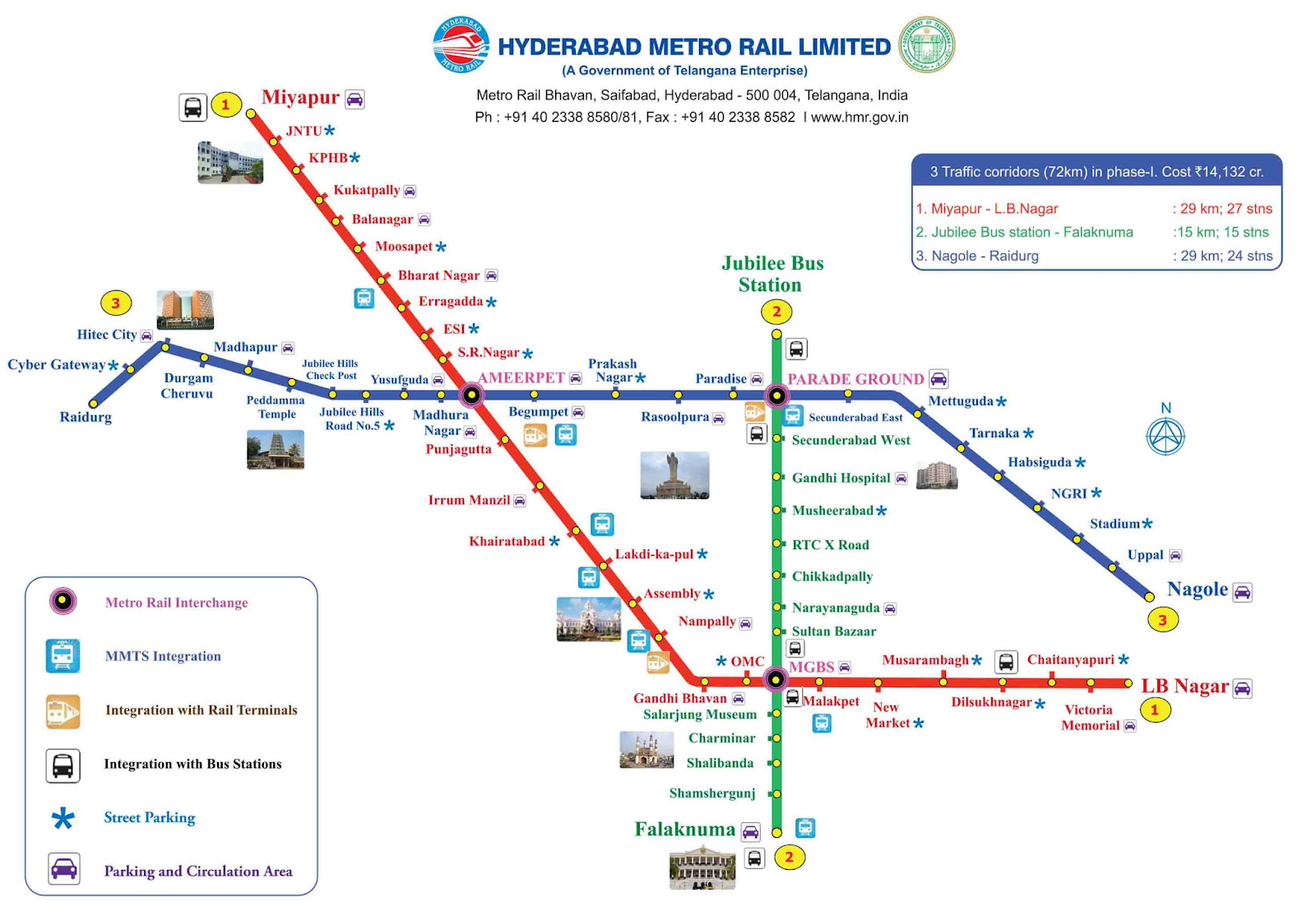 Hyderabad Metro Map