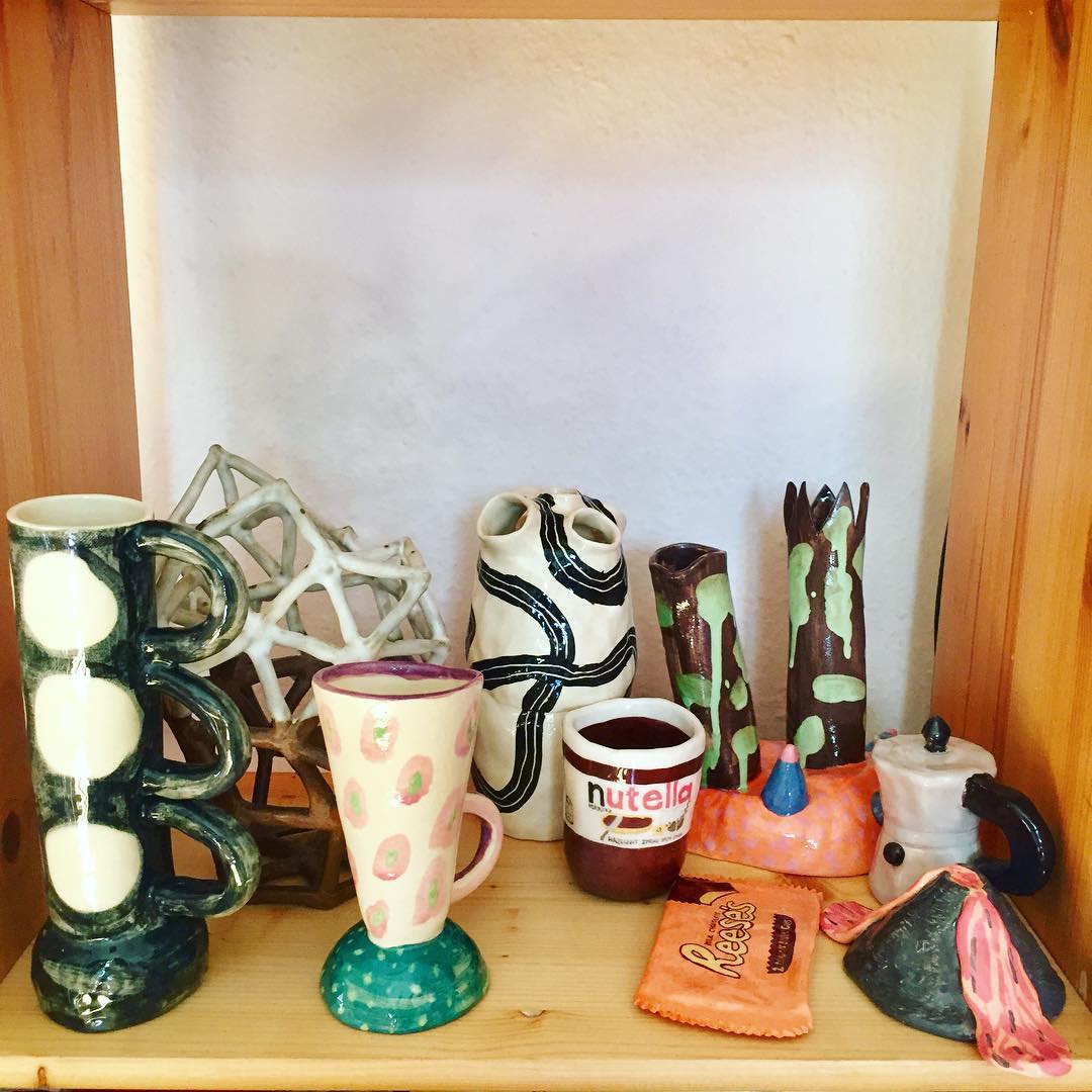 Ceramic works in both interesting and familiar shapes