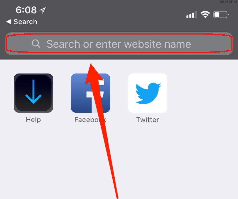 download videos from Facebook to iPhone type the bit itdownloader url