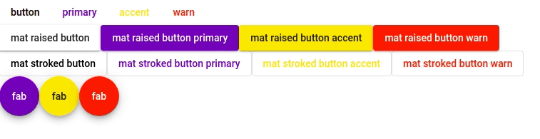 Exemplos de botões