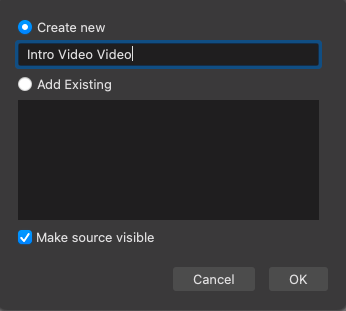 Naming sources in OBS Studio