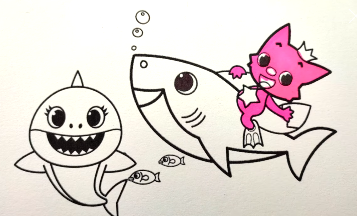 Let’s Color Baby Shark