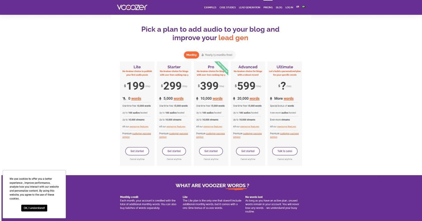 Vooozer Pricing Page

Graphical user interface, application

Description automatically generated