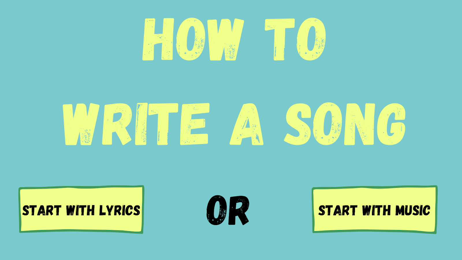 How To Write A Song - ThinkTV