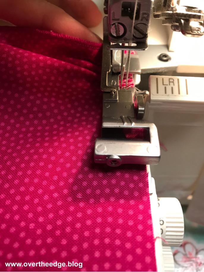 gathering with a serger ruffling foot