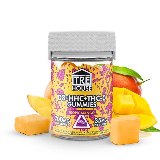 Delta 8 + Hhc + Thc-0 Gummies - Tropic Mango