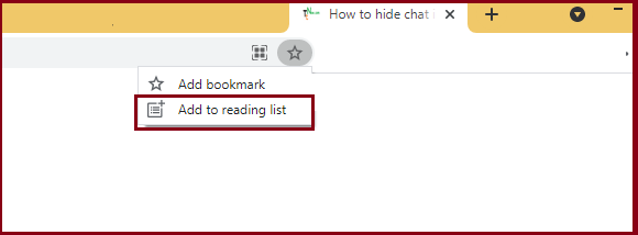 How to Add a Web Page to Google Chrome Reading List