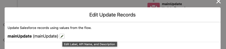 edit update record flow