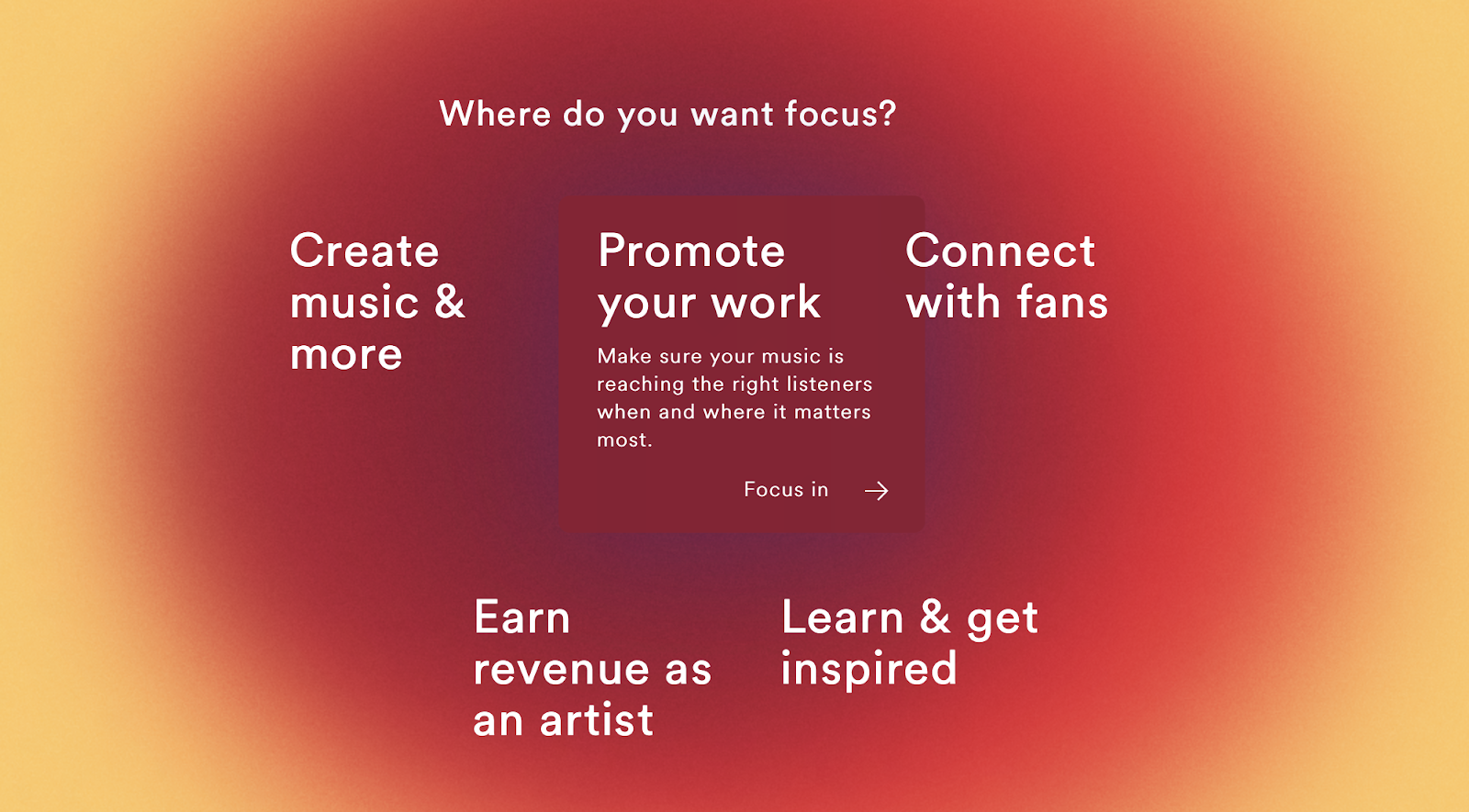 Spotify’s ‘In Focus’ gives you a free manager?