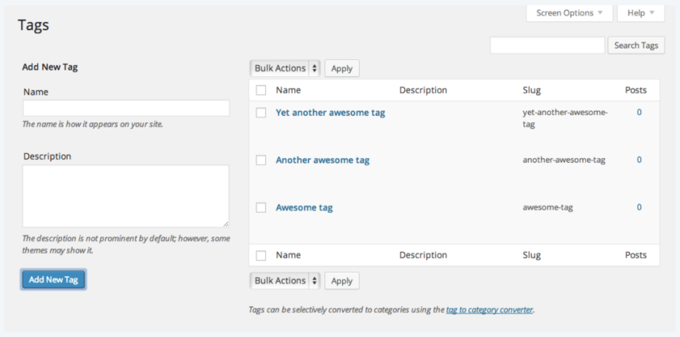 wordpress-tags