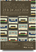 Audio Tape nostalgia Flyer