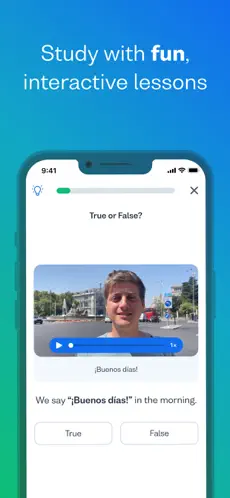 Image from Busuu, one of the best Spanish apps for kids.