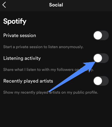 How to open Spotify Private Session 12