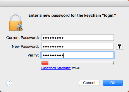 Accountsd wants to use the login keychain