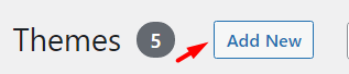 Add themes in WordPress dashboard
