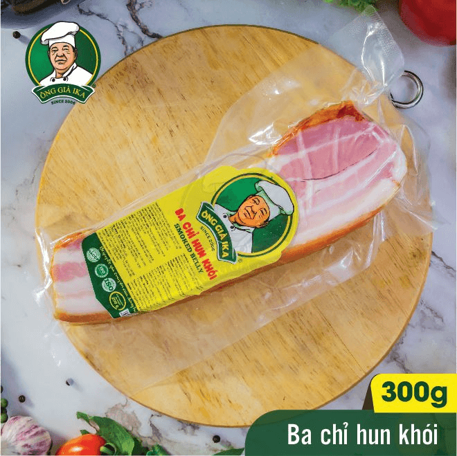 Làm thịt ba chỉ hun khói sốt kem nấm - Chọn ngay thịt hun khói IKA