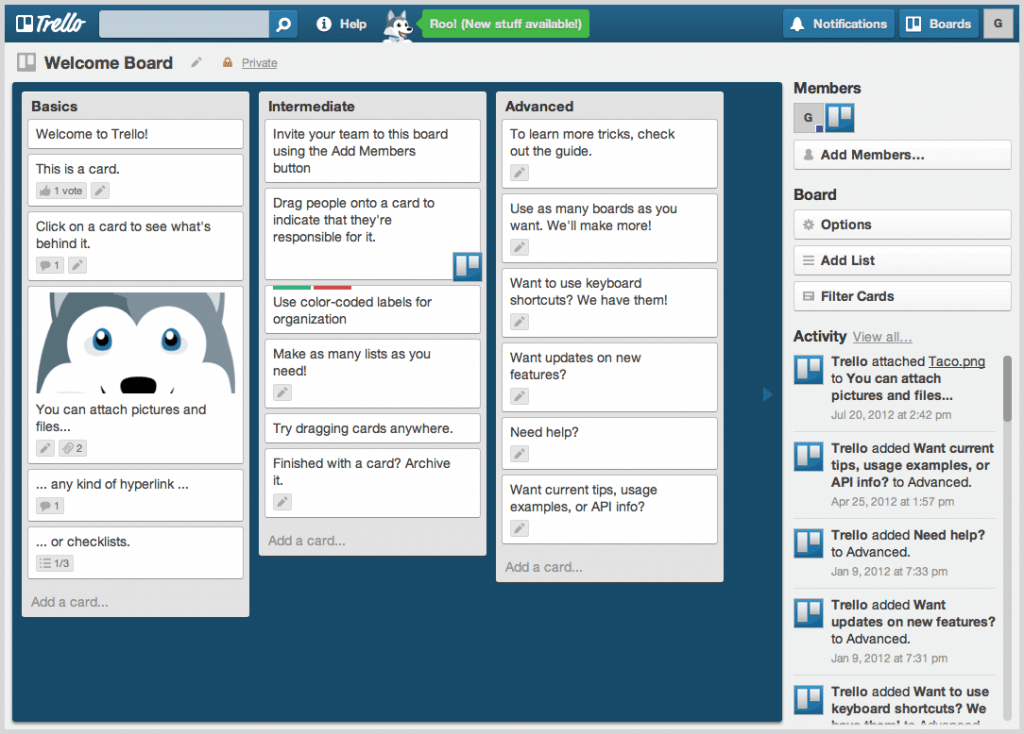 board view in trello app