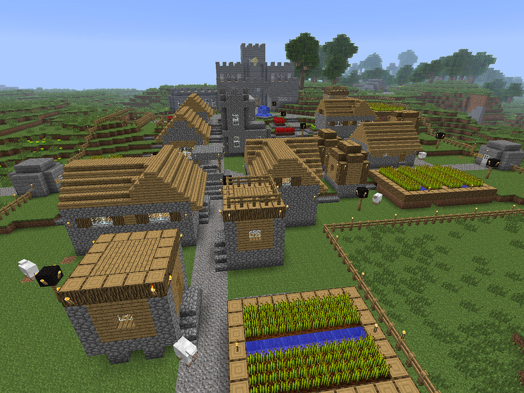 My minecraft village and