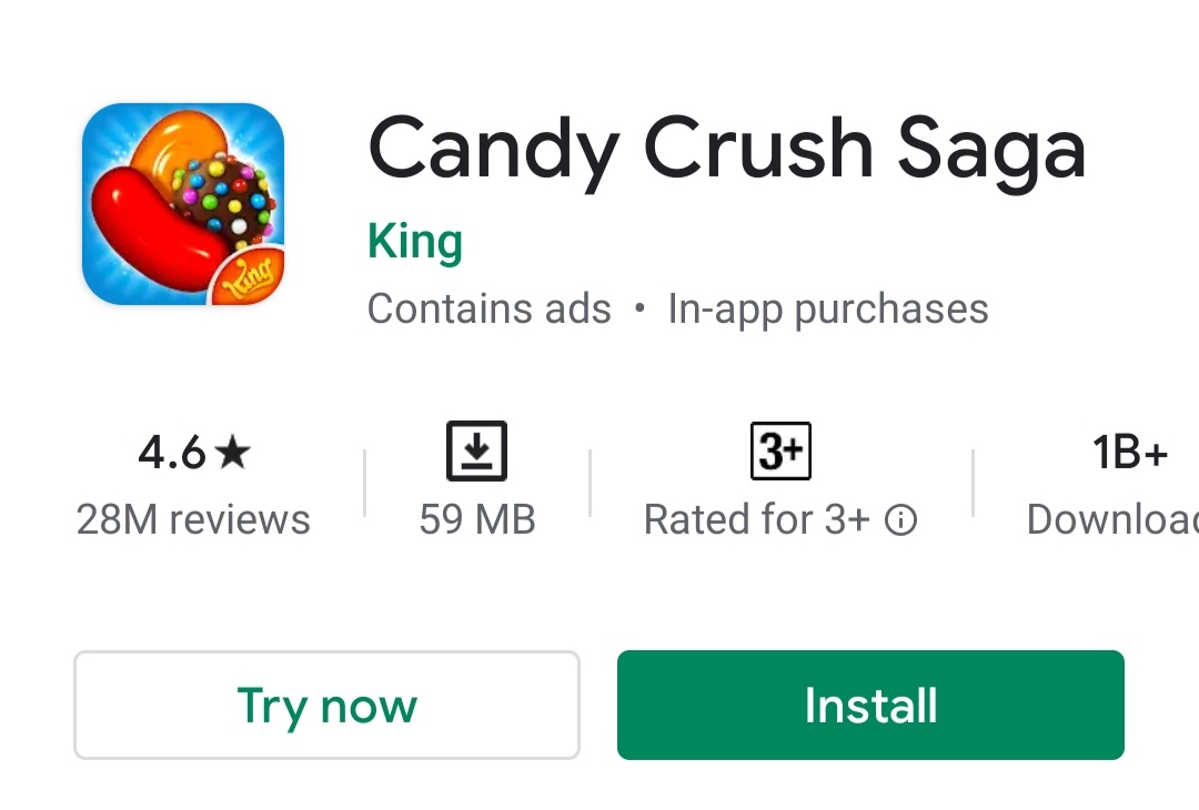 Candy crush saga download play store