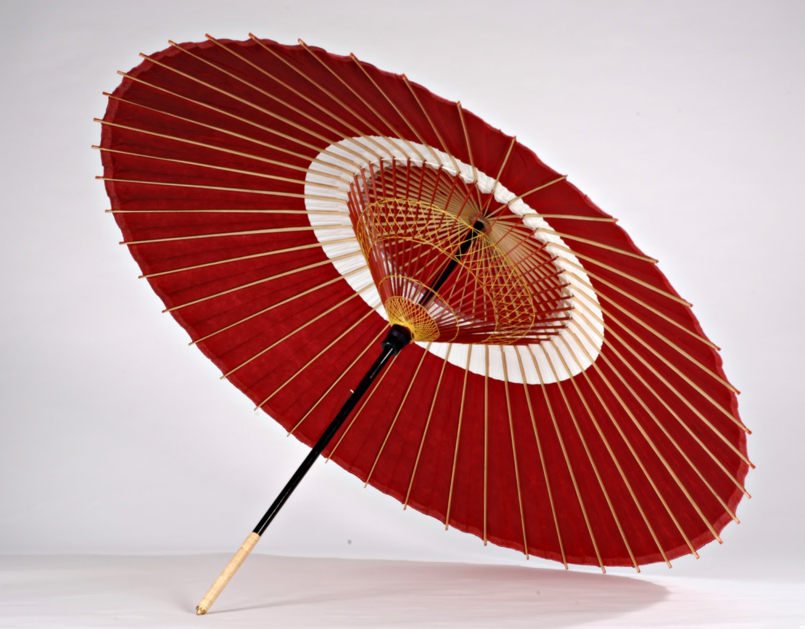 Traditional Janome Wagasa Umbrella from Kyoto Red « Unique Japan