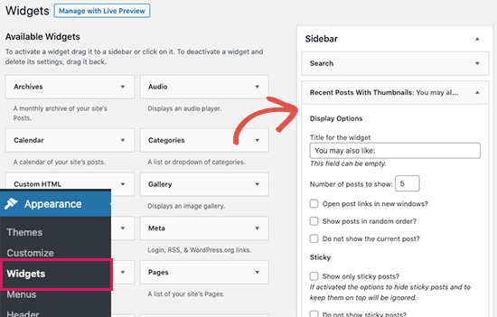 How to add recent posts by category in WordPress sidebar