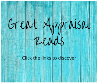 Text that reads: Great Appraisal Reads- Click the links to discover
