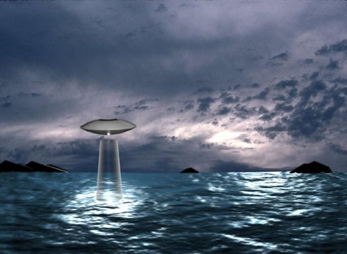 WATERPLANEET OPSTIJGENDE UFO
