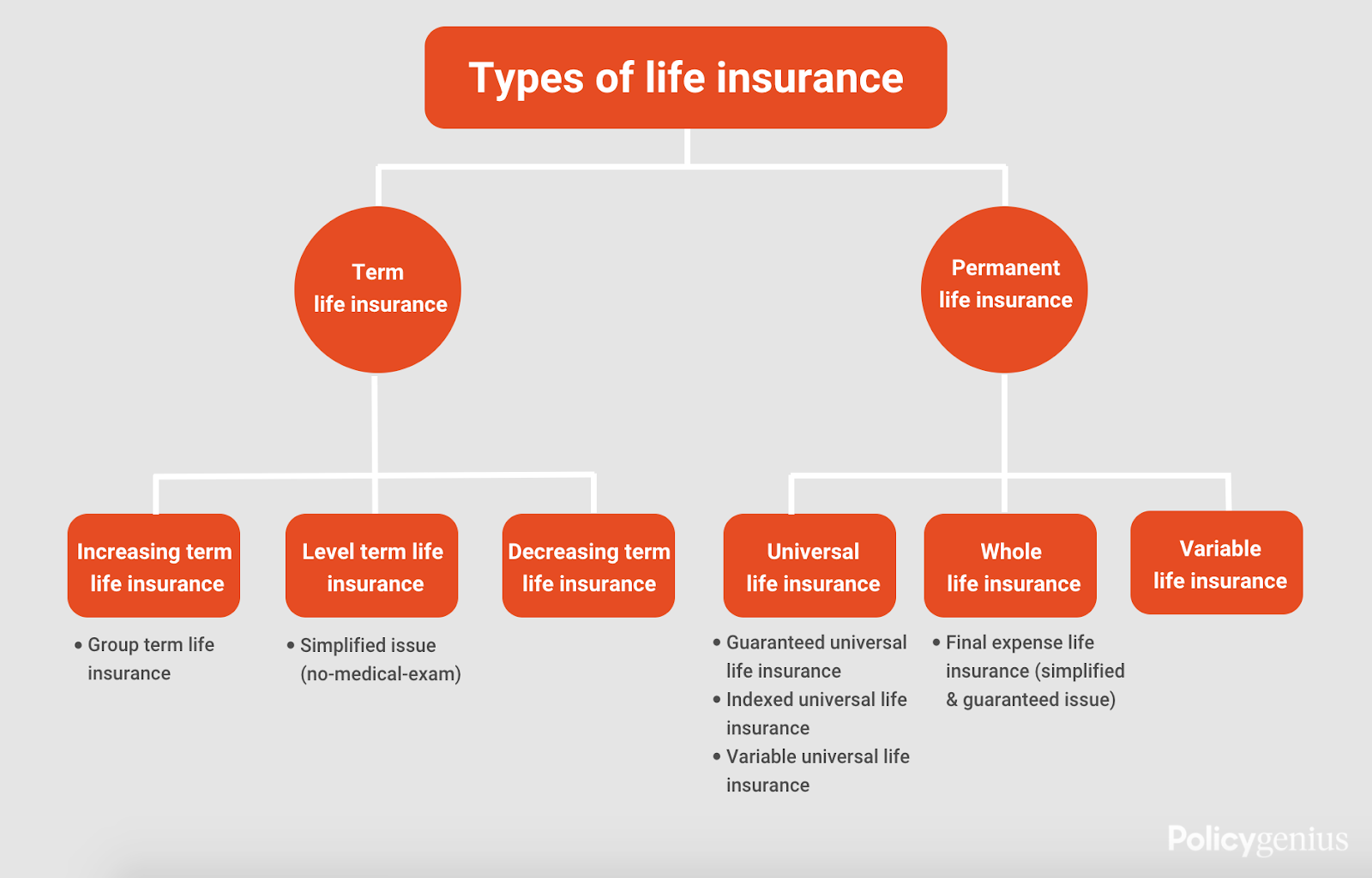 term life insurance types
