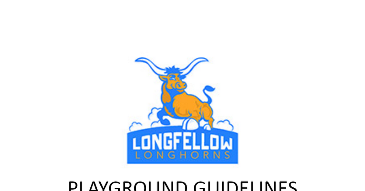 2018/19 Longfellow Playground Safety