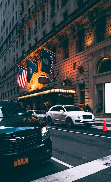 The iconic hotel St. Regis in NYC