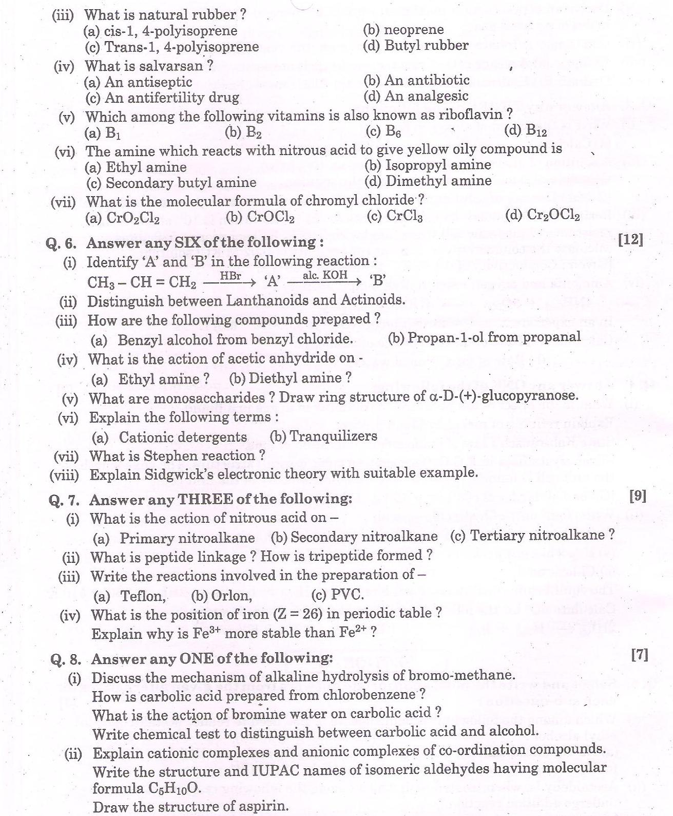 Chemistry - section I-II-October 2015 hsc-hsc.co.in